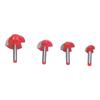 4Pcs Bowl Router Bit Ball Bearing Dish Carving CNC Milling Cutter Arc Digging Trimming Tool