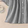 ZANZEA Women Casual Turn Down Collar Loose Short Sleeve Plaid Print Blouse