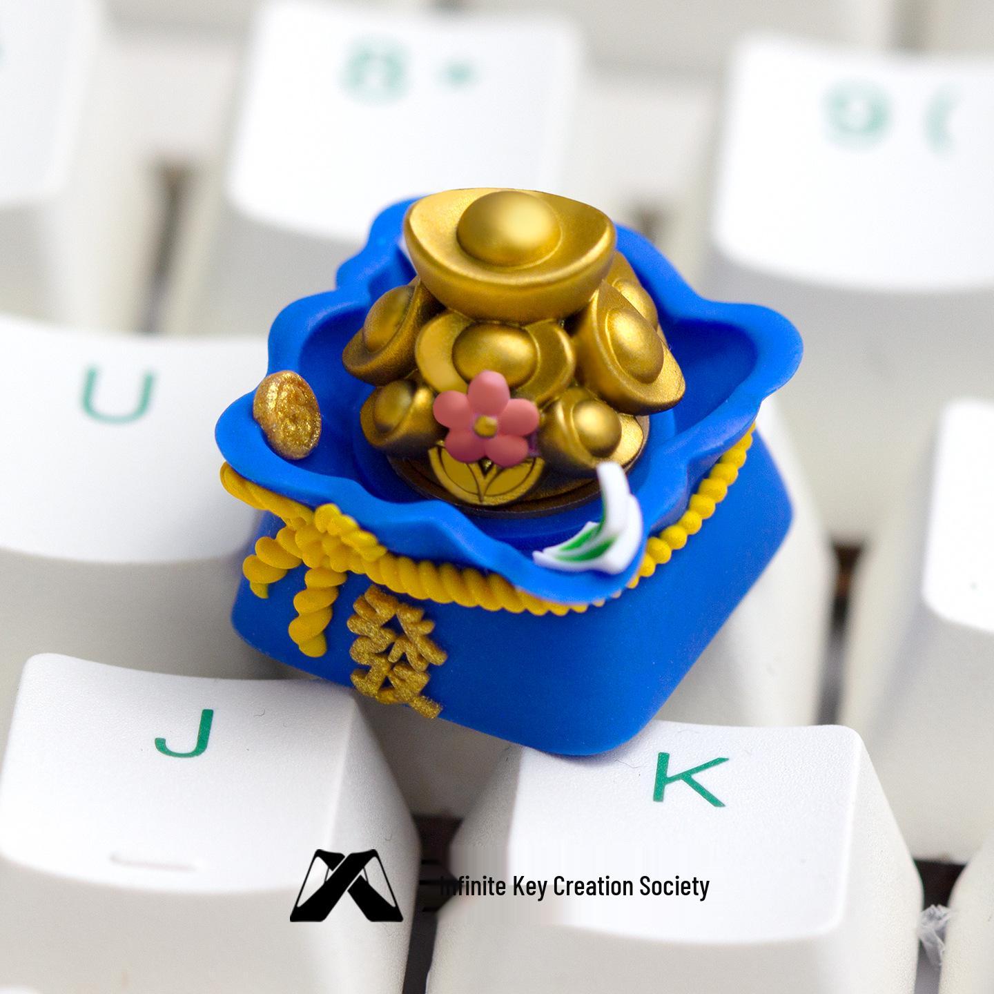 

Big Money Series Rotatable Resin Keycap - Personalized Mechanical Keyboard ESC Replacement Gift