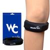 Wonder Care Adjustable Patella Knee Support With Silicon Insert & Anti Slip Rubber For Knee Pain,Patellar Tendon Strap Men Women (1,Black)