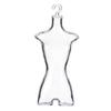 Manichino Trasparente Modello Vuoto Appendiabiti Supporto Rastrelliera Portatile per Bambole Ragazze Espositore per Bambole Fantasy Vestito Abiti Vestito