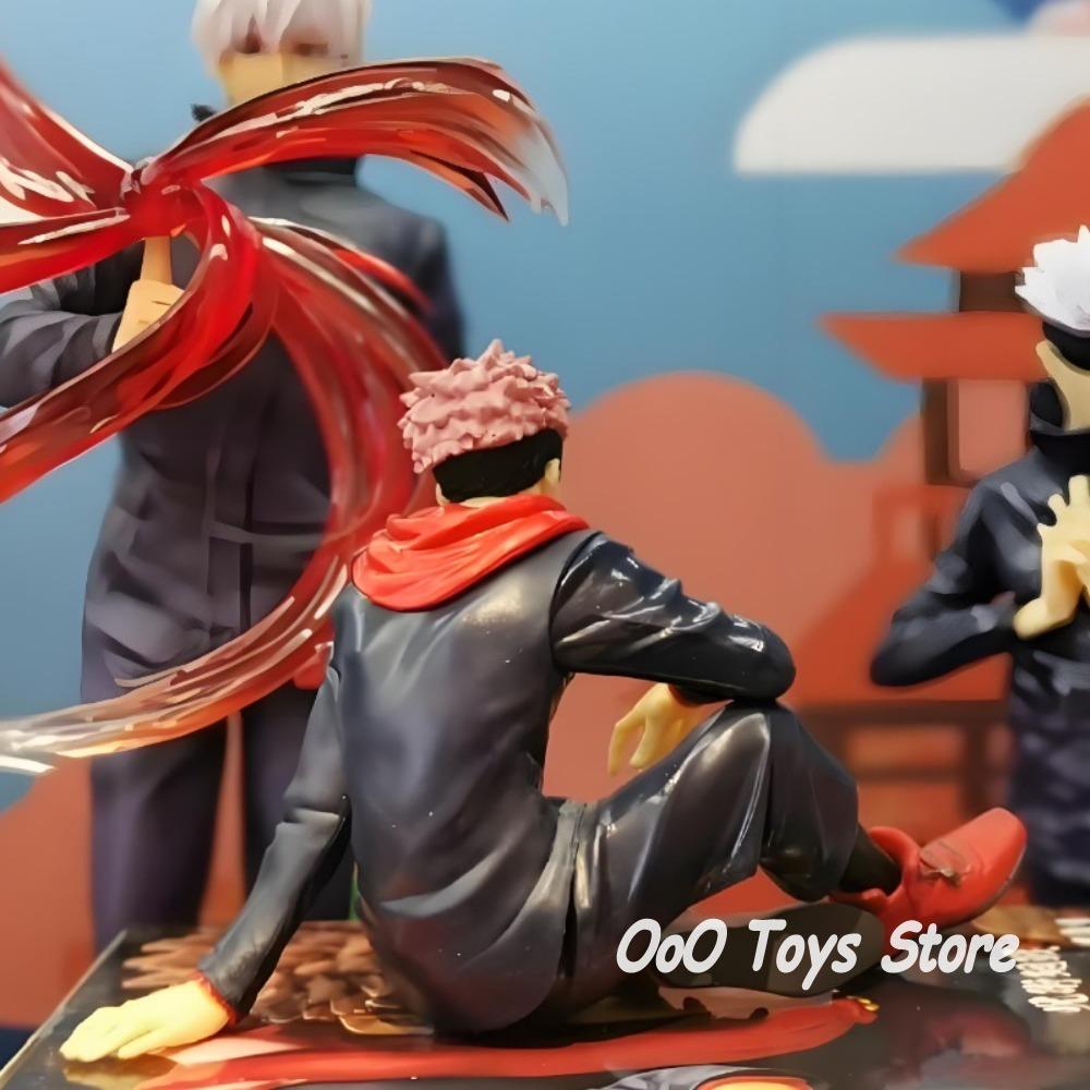 8cm/3.1in Anime Jujutsu Kaisen Figure Sitting Posture Itadori Yuji  Action Figure PVC Statue Collectible Model Toys Gifts