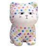 New colorful polka dot spotted cat doll cute colorful cat plush toy children sleeping pillow