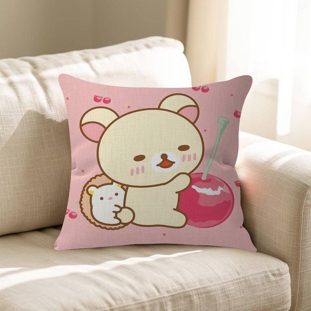 Cartoon Bear Claw Cute Rilakkuma Personalized Picture Text Home Decorative Pillows Household Gifts 45x45cm