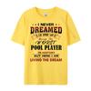 Womens Worst POOL PLAYER In History Unique Novelty Idea New T Shirt Funny TShirt Graphic Tee Shirt