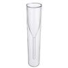 Double Wall Champagne Glasses - Elegant Crystal-Design Tulip & Flute Cups for Weddings, Cocktails & Toast, Shatter-Resistant