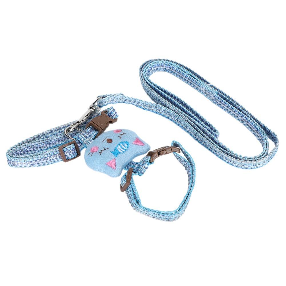 Escape-Proof Cat Harness with Leash Adjustable Pet Walking Harness Outdoor Use