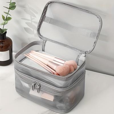 Large Capacity Large Capacity Nylon Cosmetic Bag Organizer, Pouch for Home and Travel Use,Non-Waterproof, Unscented Bags