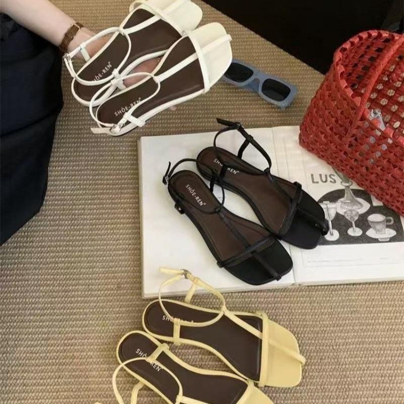 Fashion 2025 New Gladiator Women's Sandals Summer Fashion Open Toe Platform Sandals Women's Outdoor Beach Vacation Flat Women's Shoes