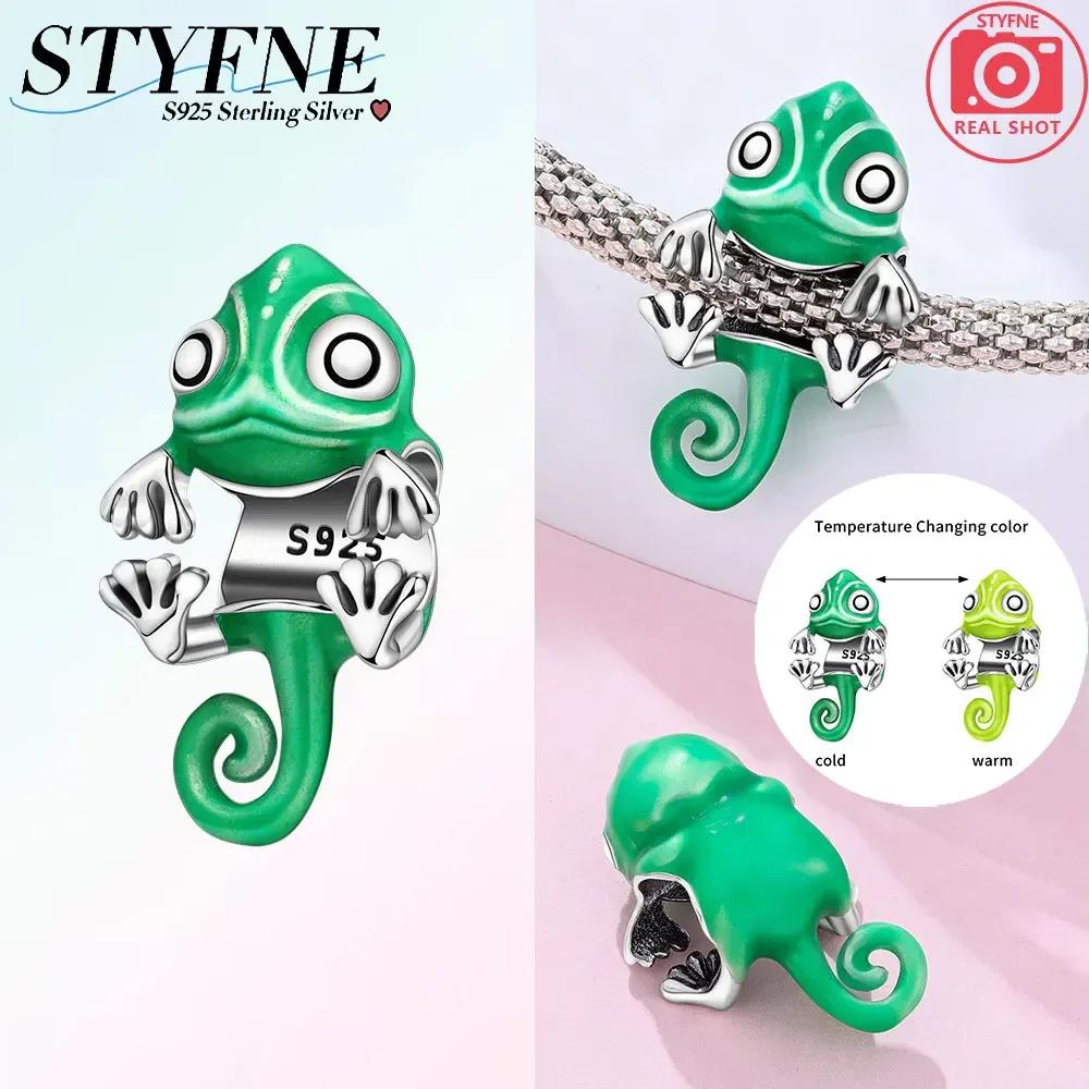 Exquisite New Cute Copper Chameleon Luminous Firefly Butterfly Charms Beads Fit Original Bracelets Fine Diy Jewelry