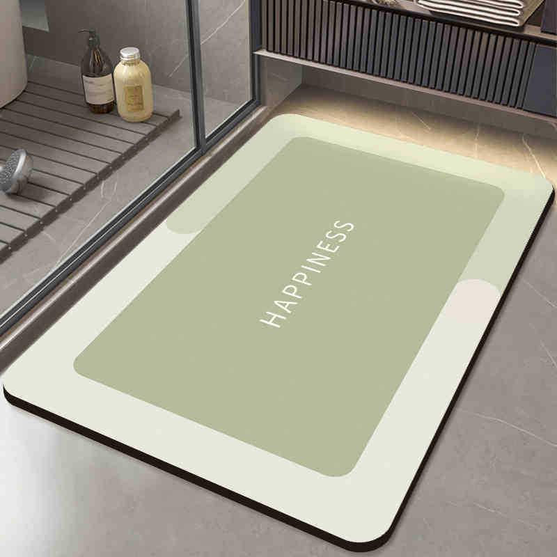 Quick-Dry Non-Slip Minimalist Floor Mat - Water-Absorbent & Easy-Clean for Bathroom & Entrance