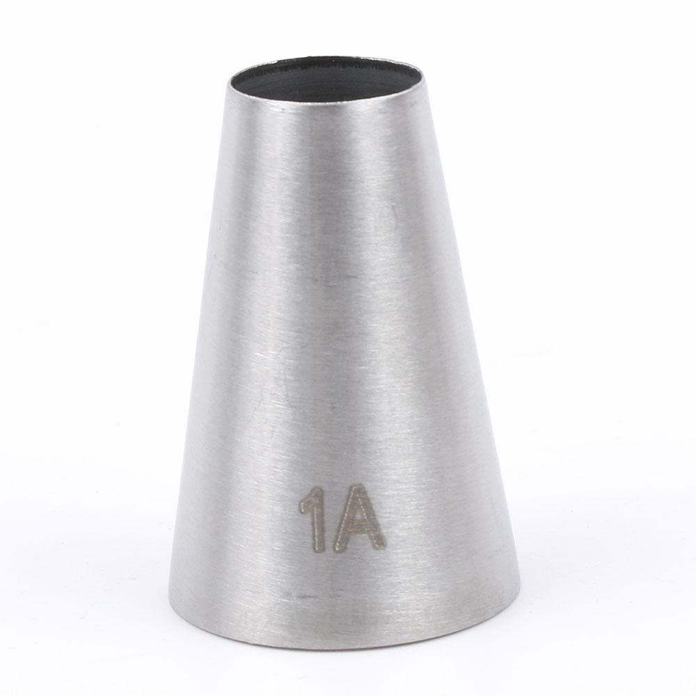 

LINSBAYWU Large Round Metal Cake Cream Decoration Tip Stainless Steel Piping Icing Nozzle 1A Cake Cream Tip Large Nozzle Hot