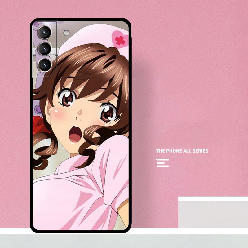 Sexy Anime Nurse Phone Case For Samsung Galaxy S24 S26 Ultra S20 S21 S22 S23 S25 Plus S10 S25 FE Cover Coque