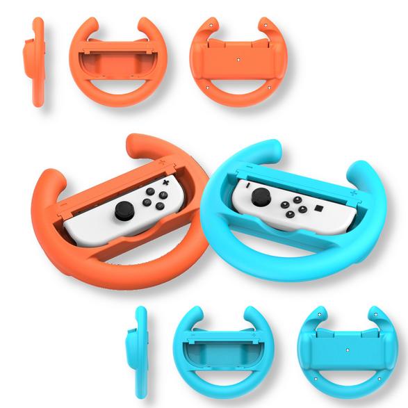 Yaxo wheels set inferno orange-blue steering wheel covers