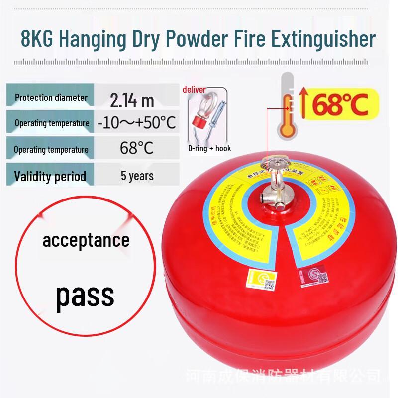 UOSU 8kg Automatic Hanging Dry Powder Fire Extinguisher 8kg