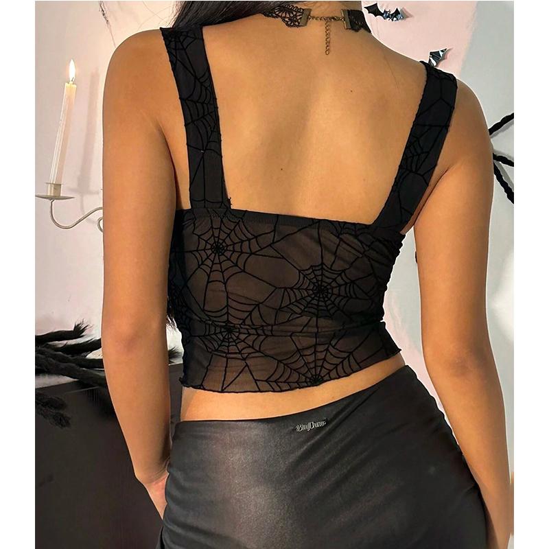 Tank Tops for Women Sexy Summer Tops for Women Black Tank Top Woman Y2k Halter Top Sheer Crop