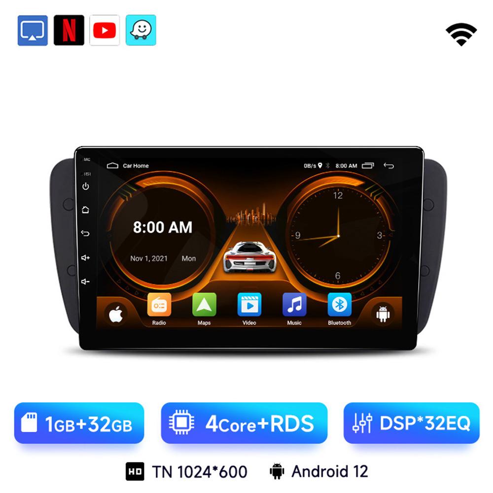 

JIUYIN Carplay Android 12 автомобильное радио для Seat Ibiza 6j 2009 2010 2012 2013 MK4 FR GPS навигация экран аудио мультимедиа WIFi 4G CHINA