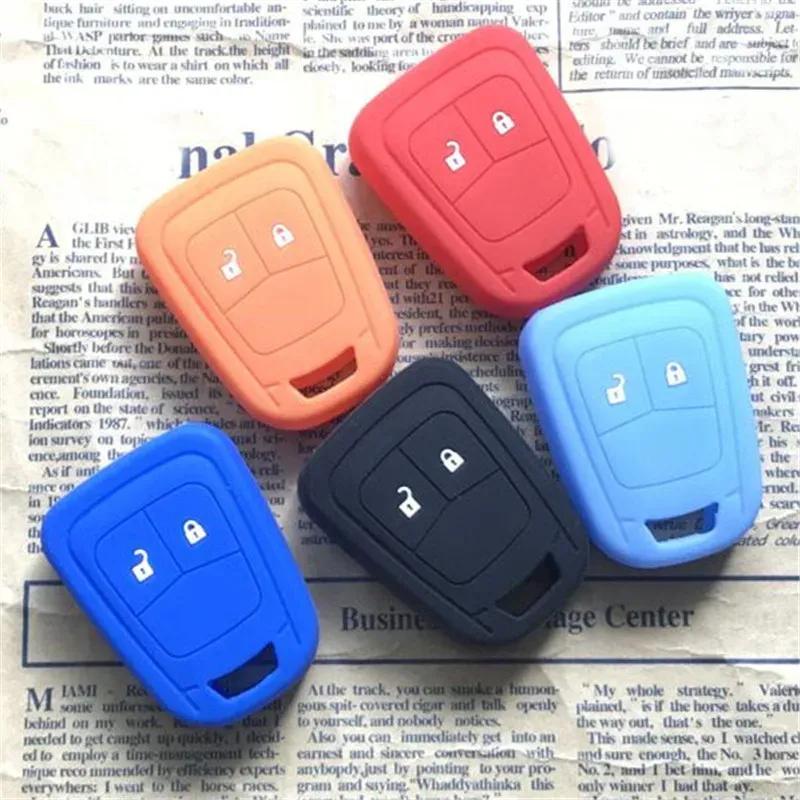 Car Silicone Remote Key Cover Case Fob Shell For Chevrolet Aveo Onix Volt Spark Orlando Trax Camaro Equinox Impala Sonic Cruze