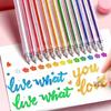8/12/24/36/48/60 Farben 8/12/24/36/48/60 Farben Glitzer Gelstift Große Kapazität DIY Handschrift Glänzender Textmarkerstift