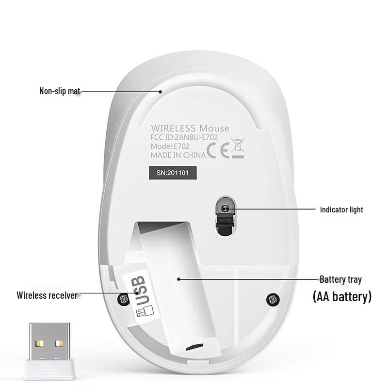 Fude M702 2.4G Wireless Silent Mouse
