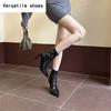 Street Style Women Ankle Boots Fashion Pointed Toe Short Booties Designer Thin High Heels Stripper Shoes Botas Mujer