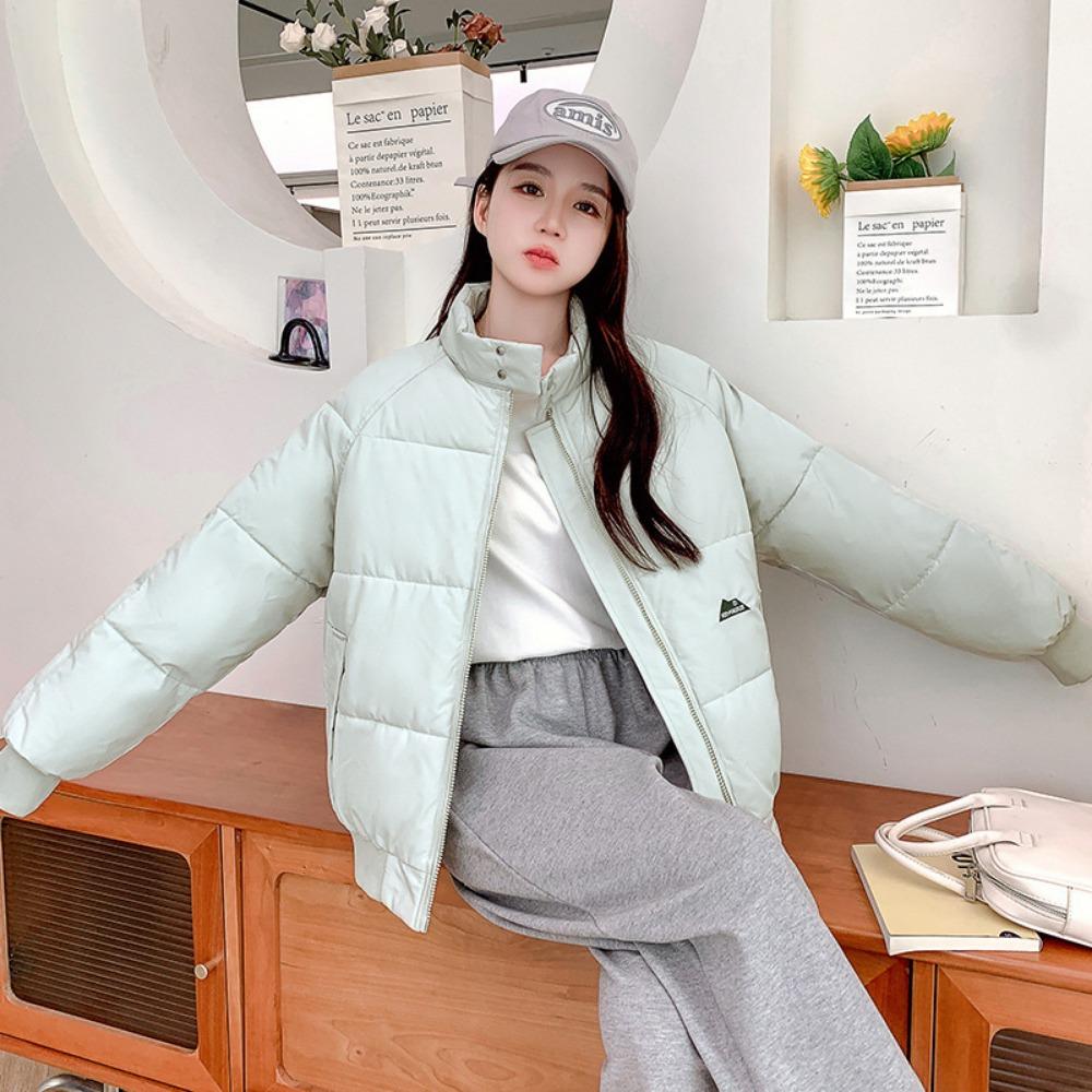 New stand-up collar cotton-padded clothes women's trendy winter clothes short loose thickened warm jacket bread clothes jacket