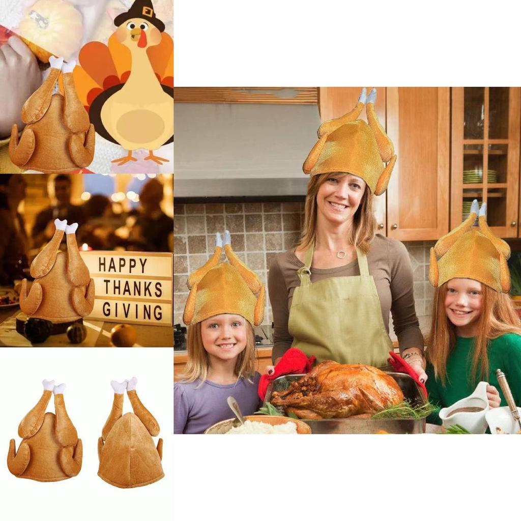 Plush Chicken Leg Cap For Adults And Kids Fun Chicken Thigh Headpiece In Stock
