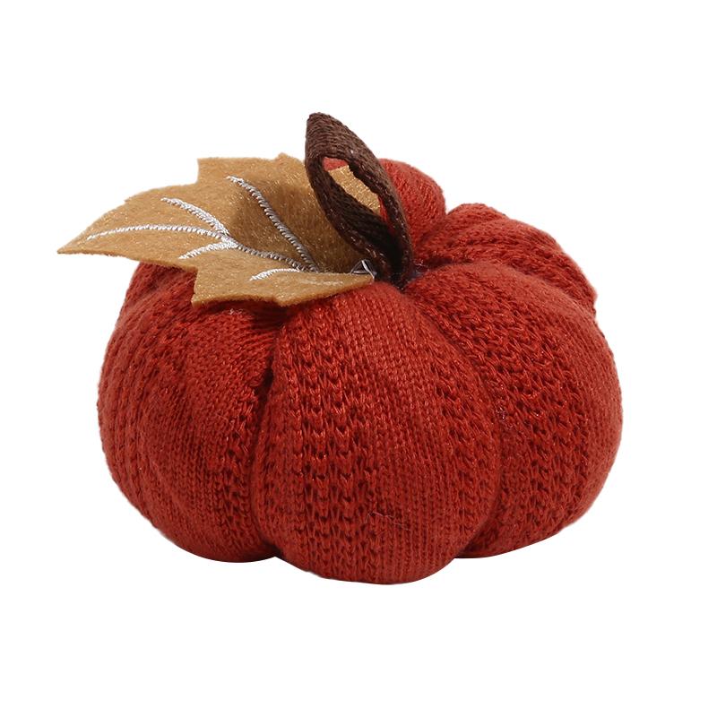 

Knit Pumpkins Decor Crochet Pumpkin Ornaments Handmade Thanksgiving Harvest Home Decor Fall Table Centerpiece Decor 1/2/3PCS