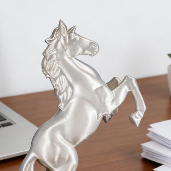Simulation Horse Figurine Black White Horse Statue Collectible Animal Sculpture Ornament Decoration Horse Lovers Gift