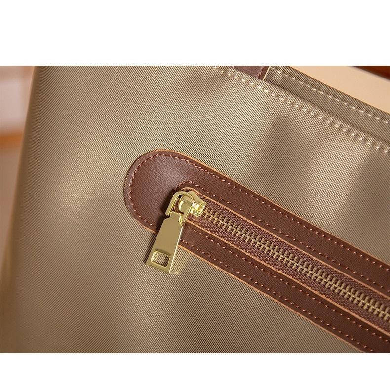 Oxford Tote Bag Women's Large Capacity Shoulder Bag Fashion Shopping Top Handle Zipper Handbag