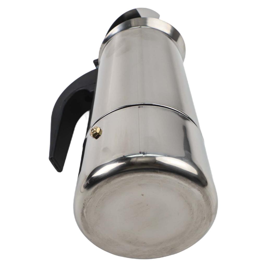 Moka Pot Coffee Maker Crafted from Stainless Steel Perfect for Coffee Enthusiasts Seeking an Elegant Brewing Experience