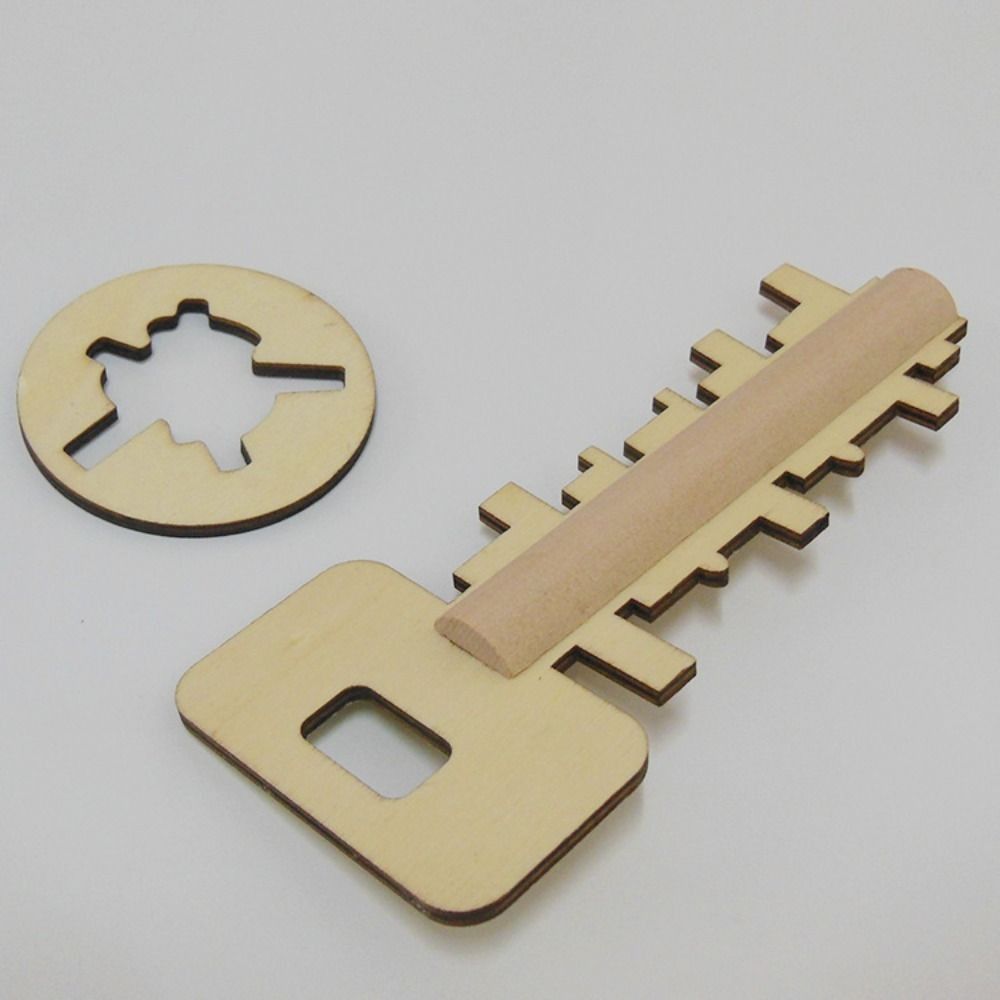 Developmental Toys 3D Wooden Wooden Puzzle IQ Unlocking Toys Intelligent Unlock Toy Thinking Games
