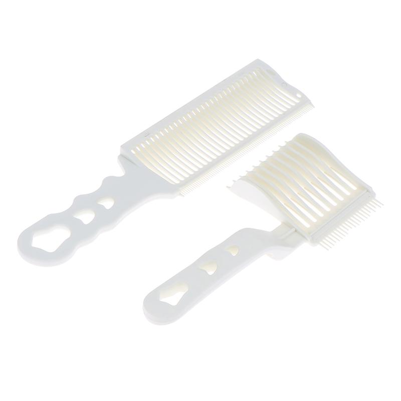 

Набір із 2 шт. Оновлення Перукарські гребінці для стрижки з плоским верхом Чоловічі дугоподібні дизайни Вигнуті позиціонуючі гребінці для стрижки волосся Інструменти для перукарень