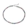 Colorful CZ Stone Copper Bracelet And Necklace Set With Lobster Clasp Adjustable Minimalist Romantic Jewelry