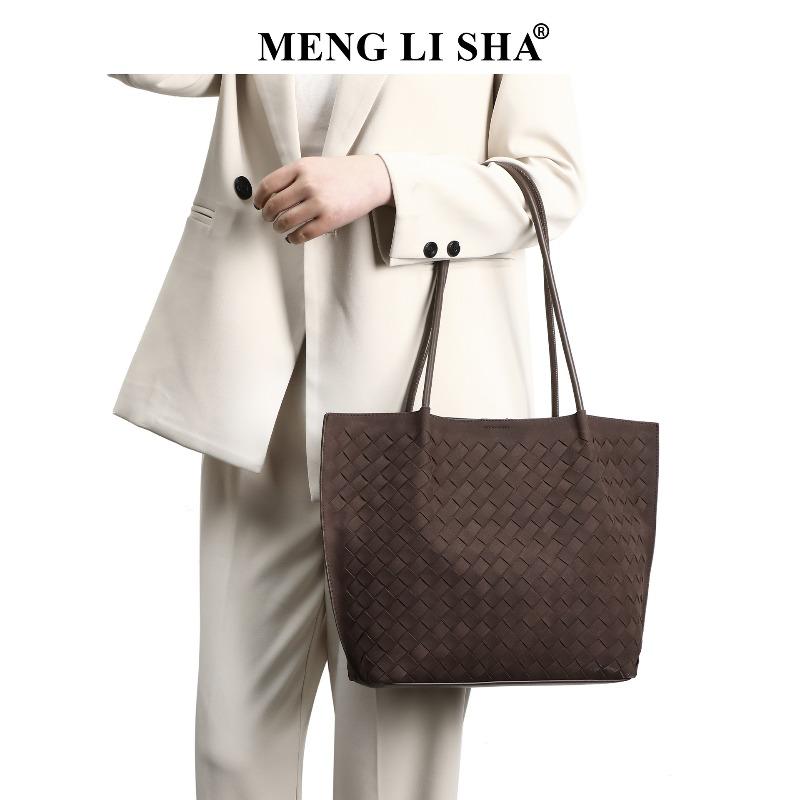 Large capacity single shoulder underarm tote bag autumn and winter new high-end suede woven bag portable tote bag