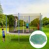 6/8/10/12/14/15/16-Feet Trampoline Sunshade Cover UV Resistant Waterproof Weather-resistant 6-12 Poles Trampoline Canopy Sun Protection Top Cover