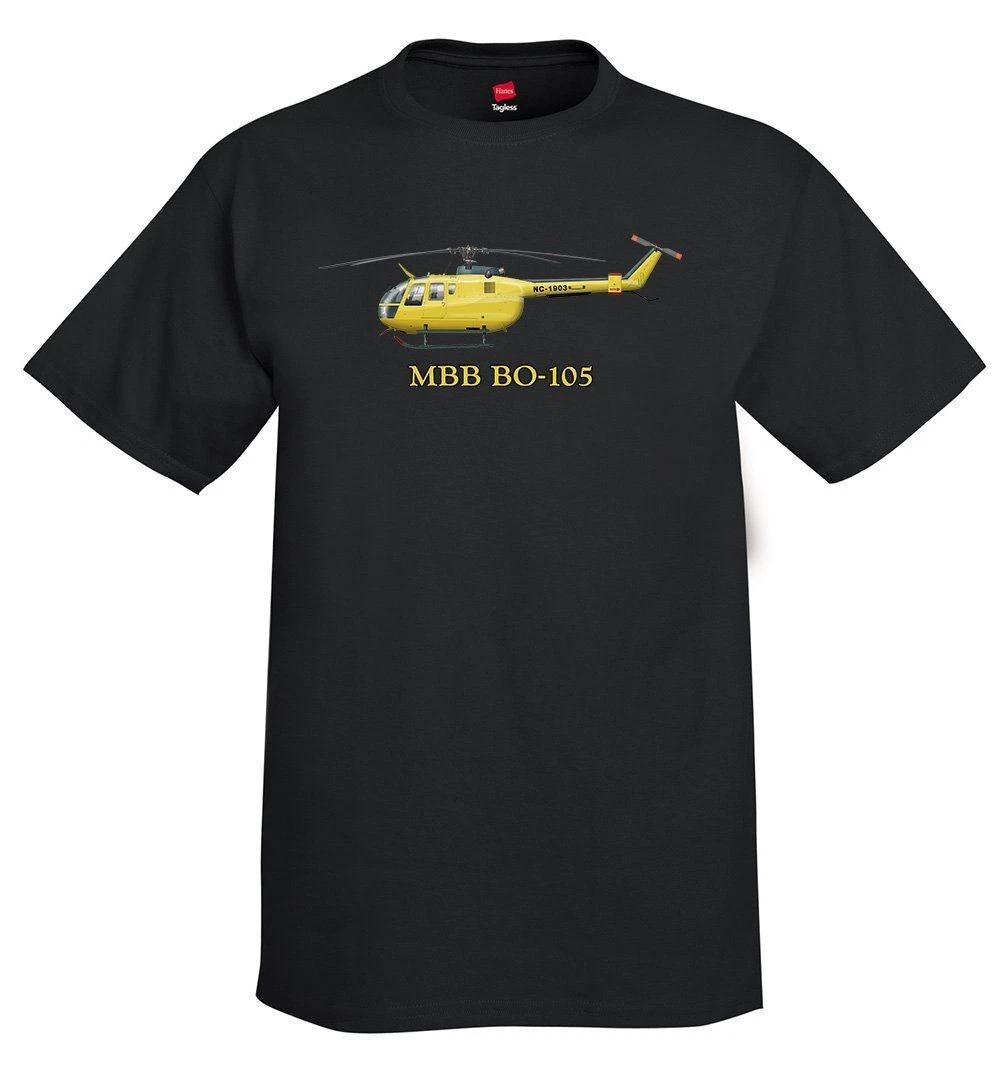 

Футболка с вертолетом MBB Bo 105 - Персонализированная с вашим номером N# S