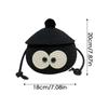 Small Storage Basket With Lid Woven Storage Bin Black Craft Basket Snack Organizer Container Round Woven Basket For Home Offices