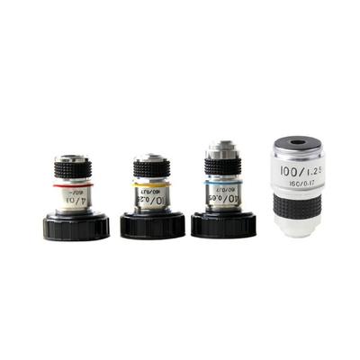 Kit Accessori per Microscopio 4X 10X 40X 100X Obiettivi per Microscopio Acromatici