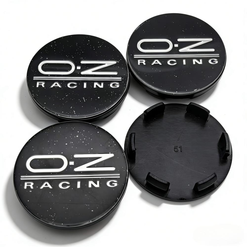 

4pcs OZ Racing Logo Emblem Car Wheel Center Caps 51MM Clips 46MM Wheels Hub Cap O.Z Badge Rim Hubcaps Dust Cover Car Accessories OZ Badge&4pcs Wheel Caps