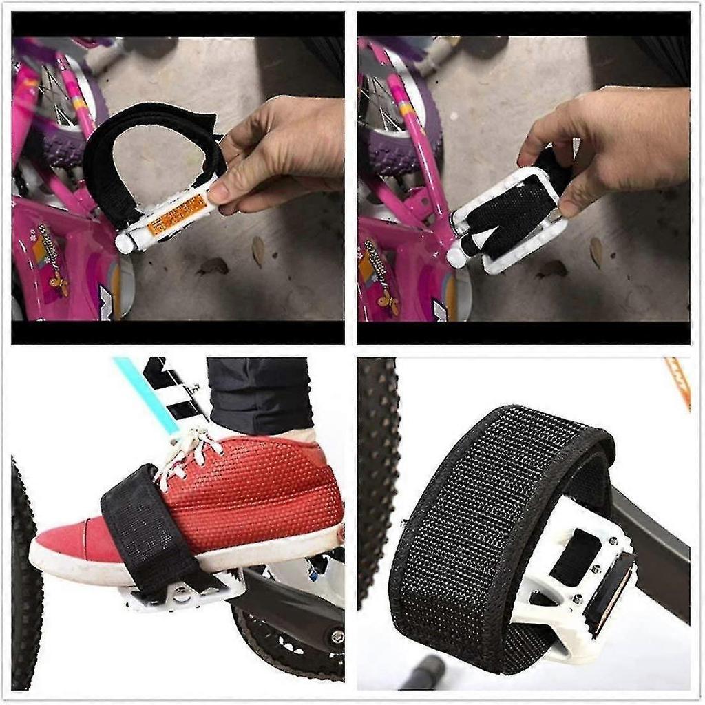 1 Pair Bike Pedal Straps Pedal Toe Clips Straps Tape For Fixed Gear Bike