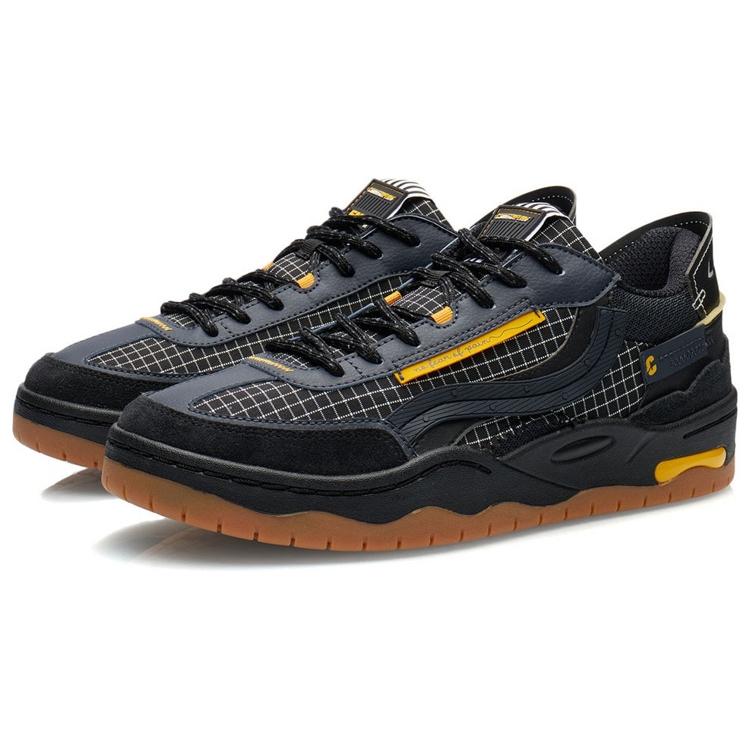 Li Ning CF Tracing Textile, Synthetic Leather Slip Resistant, Abrasion Resistant, Lightweight Low Top Skateboard Shoes AGCR299-2