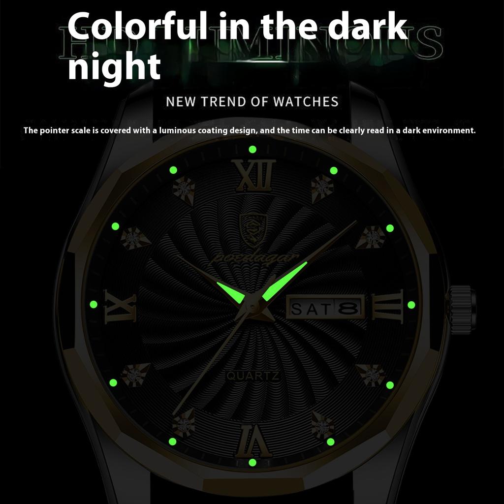 Luxury Men Watches Business Top Brand Man Wristwatch Waterproof Luminous Date Week Quartz Men's Watch High Quality