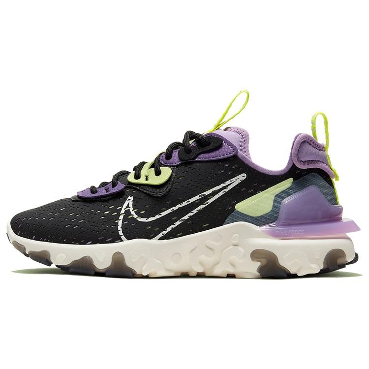 (WMNS) Nike React Vision  Black Purple  Women s CI7523-002 EU 36.5