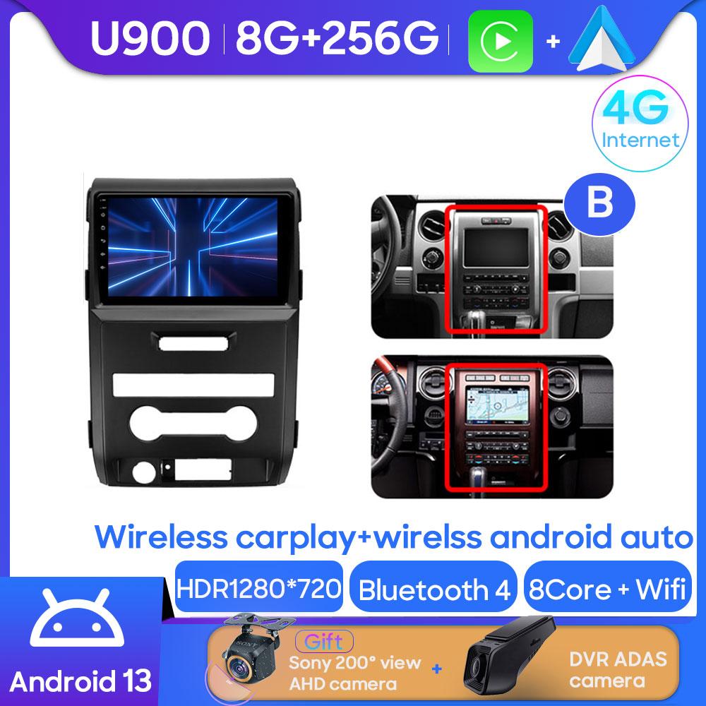 Android Multimedia For Ford F150 P415 Raptor 2008 - 2014 Car Stereo CPU Radio QLED Player Navigation Carplay Auto HDR 5G Dash BT