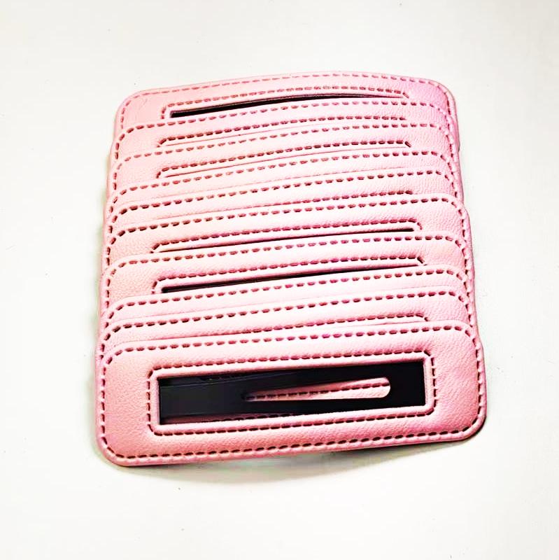 Square Leather Hairpin for Girls - Trendy Student Fashion Clip for Side Bangs and Back of Head