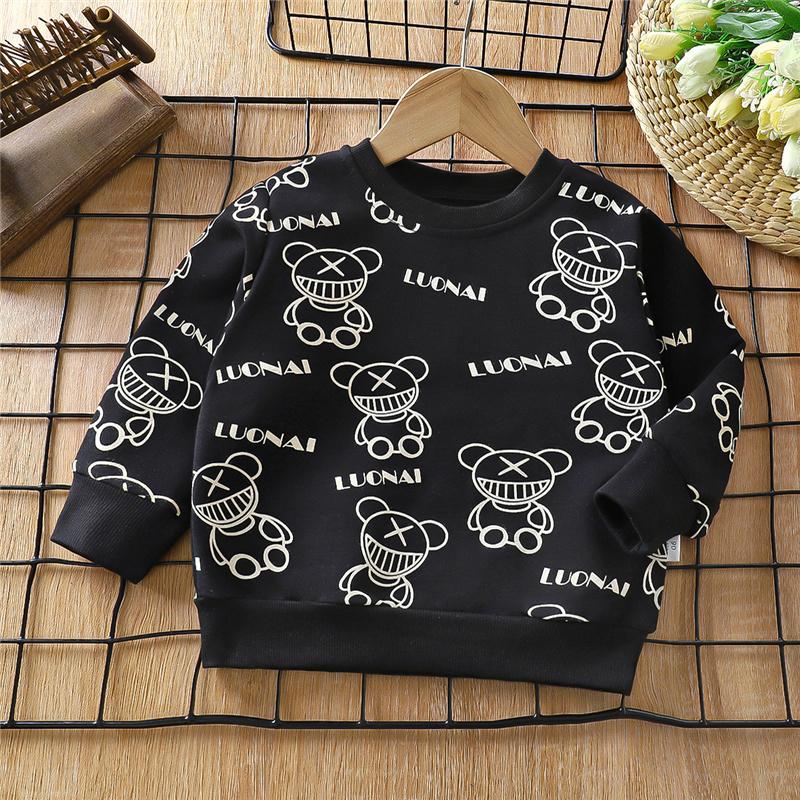 Cotton Kids Hoodie Long Sleeve Pullover Shirt for Baby & Toddler Boys Girls Spring/Fall Top Soft Children's Clothing (2-8Y)