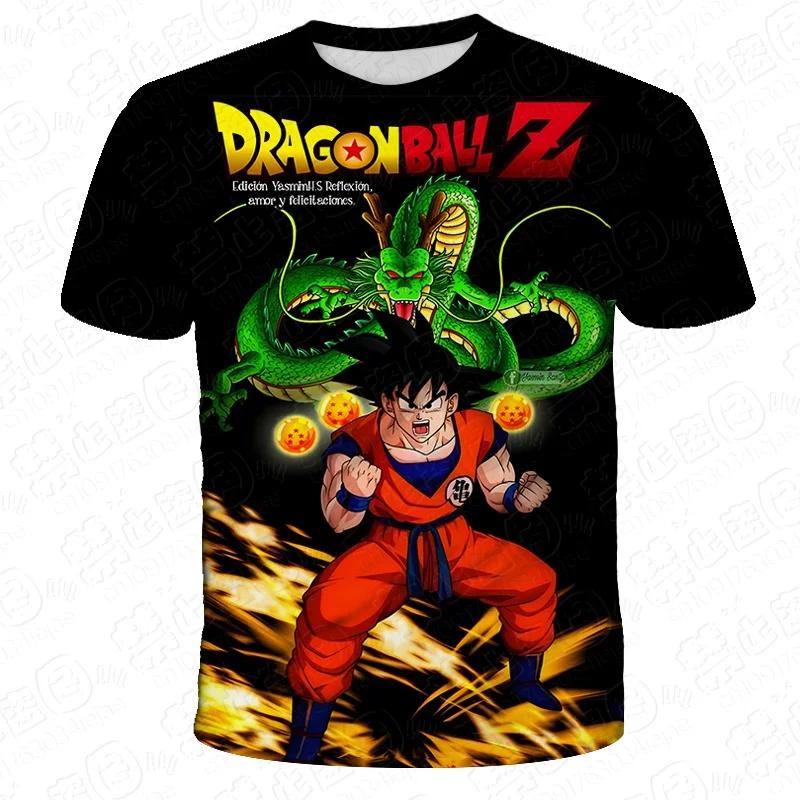Anime Dragon Ball Son Goku 3D Print Kids T Shirt Summer Fashion Casual T-shirt Boy Girl Unisex Comfortable Short-sleeved Shirts