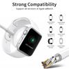 FONKEN Magnetisches kabelloses Qi-Ladegerät für die Apple Watch iWatch-Serie. Schnellladekabel für alle iPhones und iPads