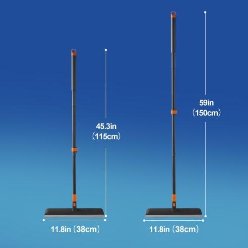 CLEANHOME Deck Brush, Bath Brush, Tile Brush, Extendable 94-130cm, Cleaning Supplies for Bath, Bathroom, Balcony, Entryway, Floor, and Garden Use (Gra